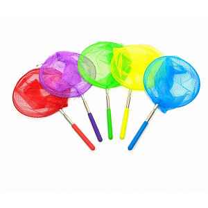 TULIMI Síťka na motýly s teleskopickou rukojetí - růžová