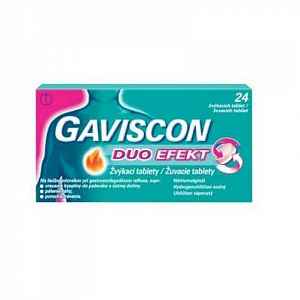 Gaviscon Duo Efekt žvýkací tablety 24 ks