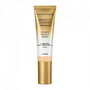 Max Factor Pečující make-up pro přirozený vzhled pleti Miracle Touch Second Skin SPF 20 01 Fair 30 ml