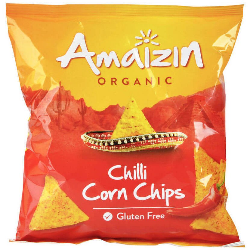 Amaizin Chipsy kukuřičné chilli BIO 75g
