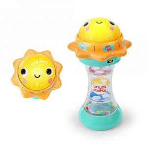 Brightstarts Hračka hudební chrastítko sluníčko Just for Sun™ 6m+