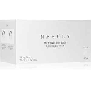 NEEDLY Mild Cleansing Multi Face Towel jednorázový bavlněný ručník pro citlivou pleť 80 ks