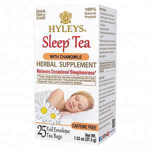 HYLEYS Sleep tea herbal supplement chamomile přebal 25 sáčků