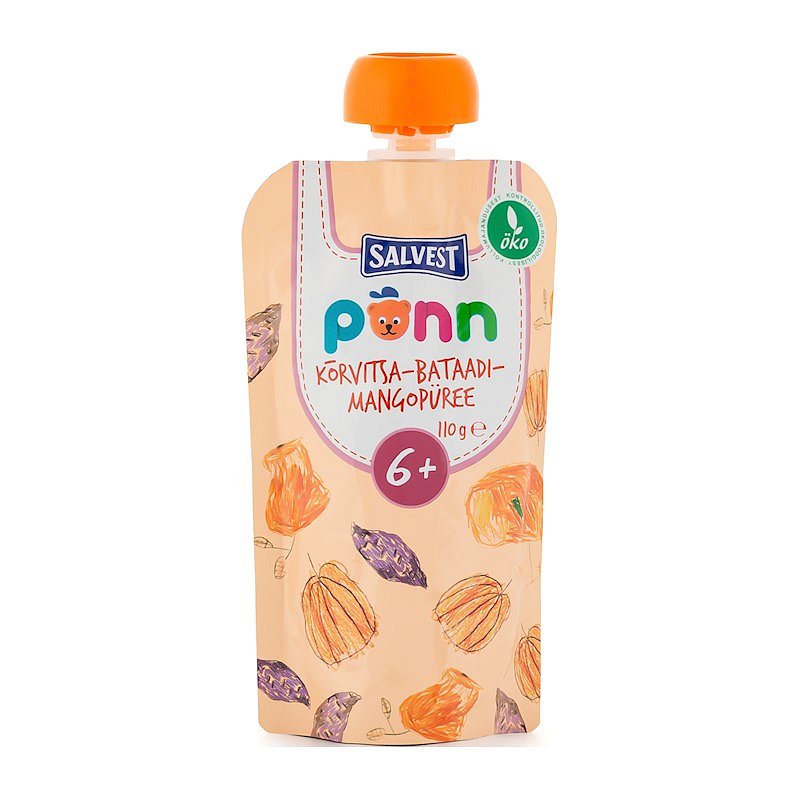 SALVEST Ponn BIO Pyré z dýně brambor a manga 110 g