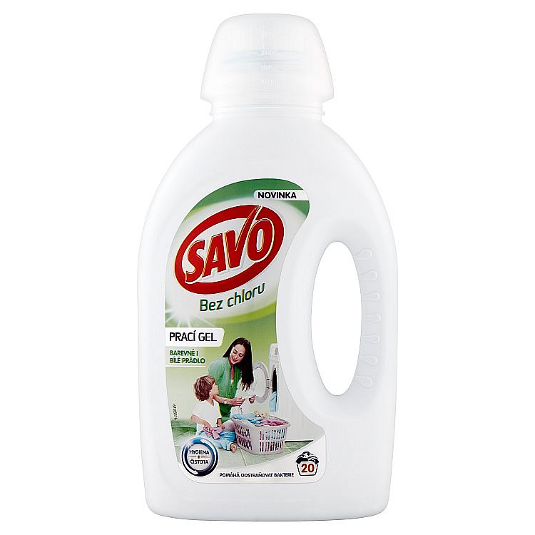 SAVO prací gel barevné i bílé prádlo 20 praní 1 l