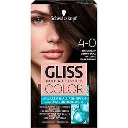 Schwarzkopf Permanentní barva na vlasy Gliss Color 4-0 Přirozený tmavě hnědý