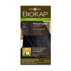 BIOKAP Nutricolor Delicato 1.0 Černá přírodní barva na vlasy 140 ml