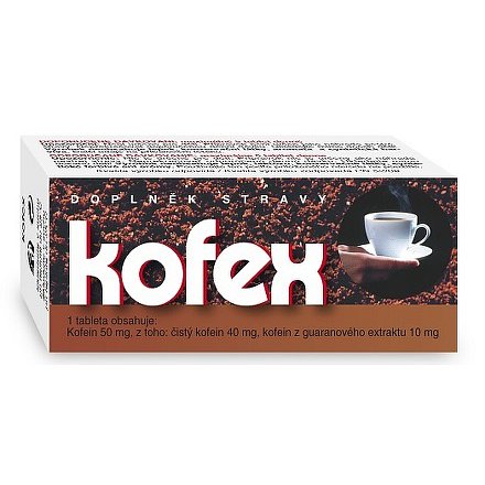 Kofex tablety 80 přír.kofein+guarana