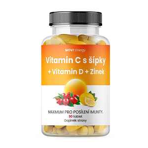 MOVIT ENERGY Vitamin C 1200 mg + Vitamin D + Zinek 90 tablet