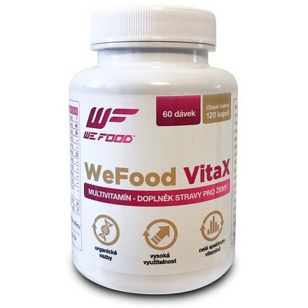 Multivitamín WeFood VitaX - pro ženy 120 kapslí (60 dávek)