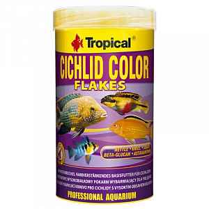 Tropical Cichlid Color 250ml/50g základní krmivo s vysokým obsahem bílkovin pro cichl