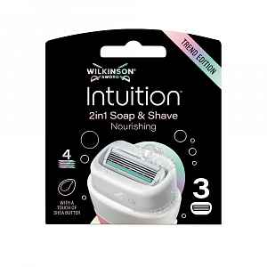 Wilkinson Intuition 2in1 Soap&Shave Nourishing náhradní hlavice 3 ks