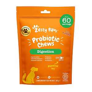 Zesty Paws Probiotic Chews (60 ks) – funkční doplněk stravy pro psy na podporu trávení