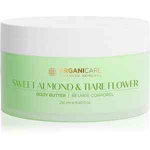 Arganicare Body Butter Almond & Tiare Flower tělové máslo s bambuckým máslem 250 ml