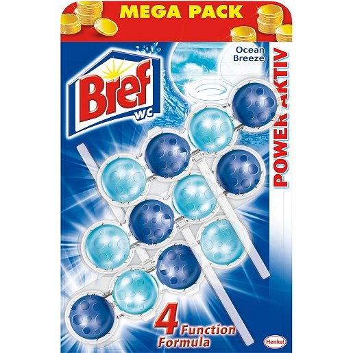 Bref Power Aktiv WC blok, Ocean 3 x 50 g