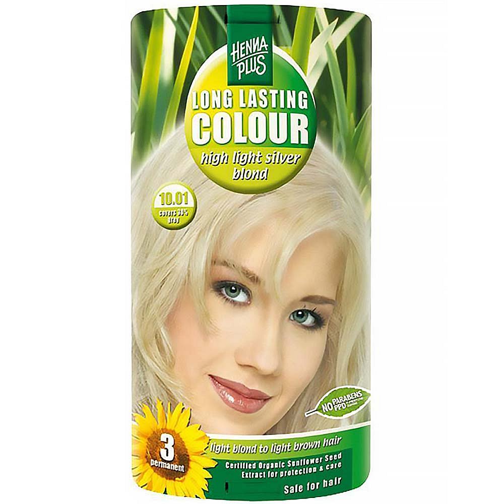 HENNA PLUS Přírodní barva na vlasy STŘÍBRNÁ BLOND 10.01 100 ml