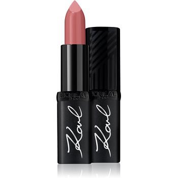 L’Oréal Paris Karl Lagerfeld Limited Collection hydratační rtěnka s matným efektem odstín Kultured 3,6 g