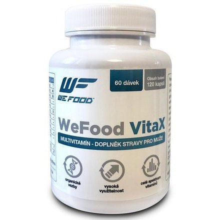 Multivitamín WeFood VitaX - pro muže 120 kapslí (60 dávek)