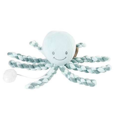 NATTOU První hračka miminka hrající chobotnička PIU PIU Lapidou coppergreen