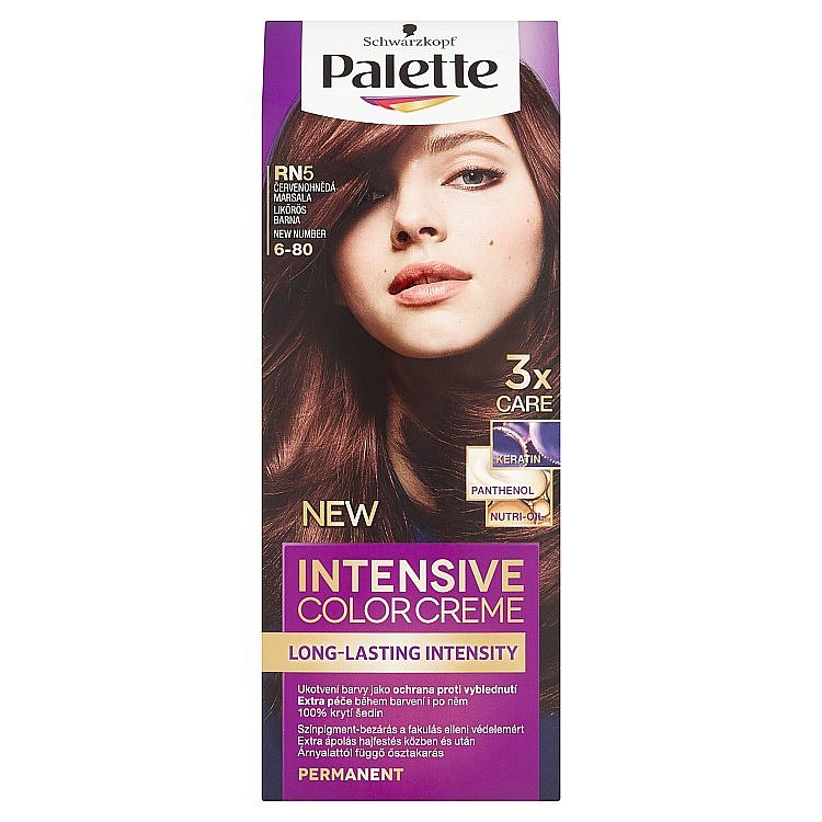 Schwarzkopf Palette Intensive Color Creme barva na vlasy RN5 Červenohnědá, 50 ml