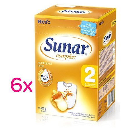 Sunar complex 2 - 6 x 600g - výhodné balení
