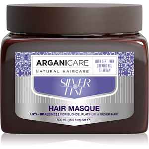 Arganicare Silver Hair Mask maska na vlasy neutralizující žluté tóny 500 ml