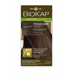 BIOKAP Nutricolor Delicato 5.0 Kaštanová přírodní světlá barva na vlasy 140 ml