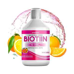 Biotin 10 000 mikrogramů 500 ml - Vitateka