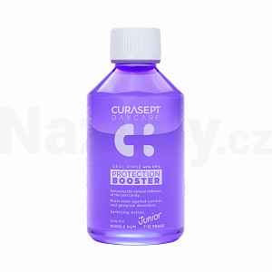 Curasept Daycare Protection Junior Booster ústní voda pro děti 7-12 years Bubble Gum 250 ml