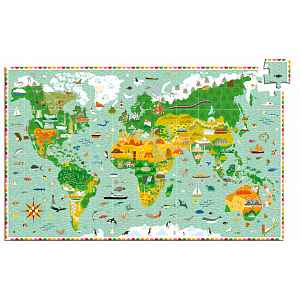 Djeco Puzzle Kolem světa - 200 pcs