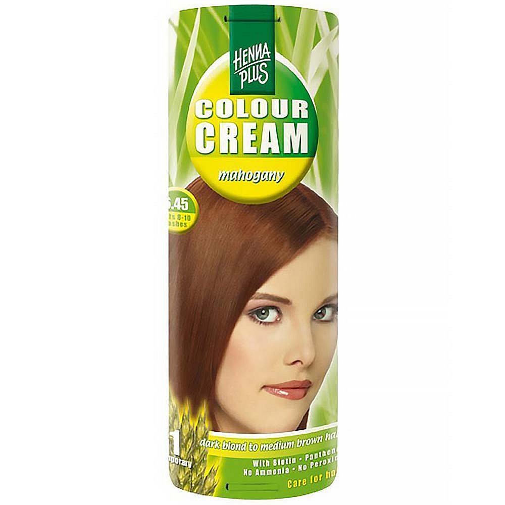 HENNA PLUS Přírodní barva na vlasy krémová MAHAGON 6.45 60 ml
