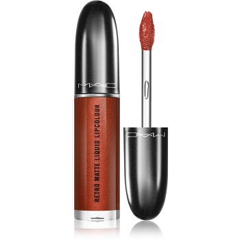 MAC Retro Matte Liquid Lipcolour matná rtěnka s metalickým efektem odstín Foiled 5 ml