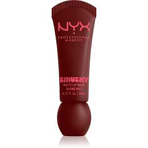 NYX Professional Makeup Smushy Matte Lip Balm balzám na rty s matným efektem odstín Smudge Fudge 8 ml