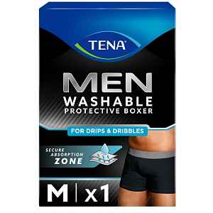 TENA Men Washable Boxers M černé inkontinenční boxerky 3ks