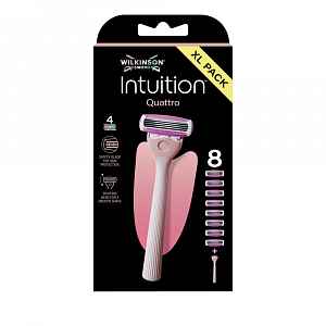 Wilkinson Intuition Quattro dámský holicí strojek + 8 hlavic