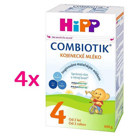 HiPP MLÉKO HiPP 4 JUNIOR Combiotik 4x600g
