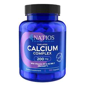 NATIOS Calcium Chelated Complex 200mg cps.100