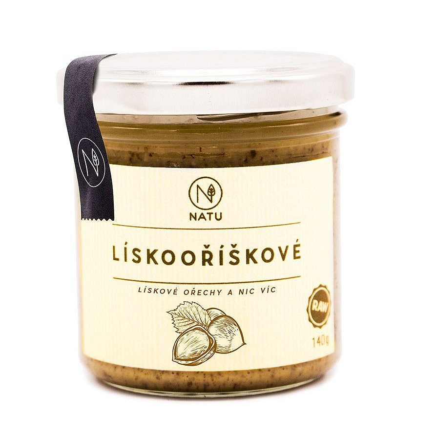 NATU Lískooříškový krém pražený 140 g