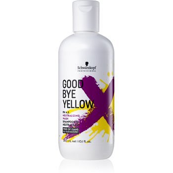 Schwarzkopf Professional Good Bye Yellow šampon neutralizující žluté tóny pro barvené a melírované vlasy  300 ml