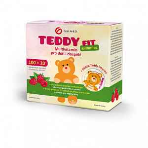 Teddyfit Gummies Multivit.malin.100+20ks+labyrint