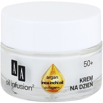 AA Cosmetics Oil Infusion2 Argan Inca Inchi 50+ denní liftingový krém proti vráskám  50 ml