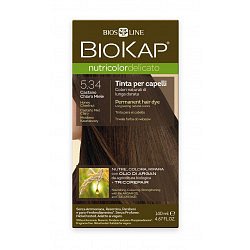 BIOKAP Nutricolor Delicato 5.34 Medová kaštanová barva na vlasy 140 ml