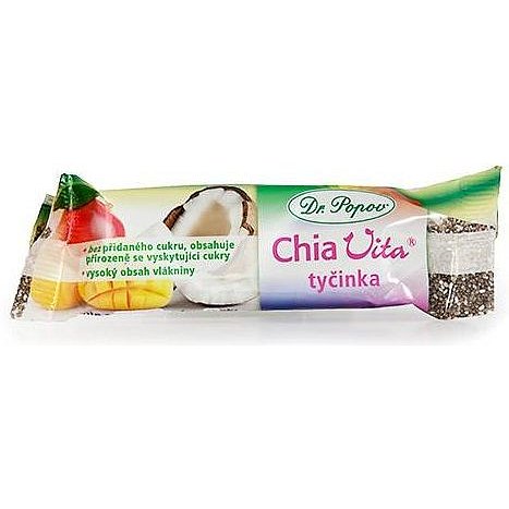 Dr.Popov Chia Vita tyčinka mango+kokos 36g