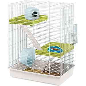 Klec patrová pro křečky Hamster Tris bílá