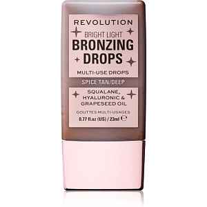 Revolution Bright Light Bronzing Drops tekutý bronzer odstín Deep Bronze Spice 23 ml
