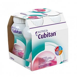 CUBITAN s příchutí jahodovou 4x 200ml