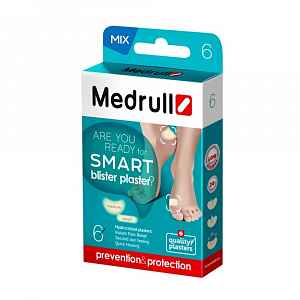 Medrull SMART hydrokoloidní náplast na puchýře 6 ks