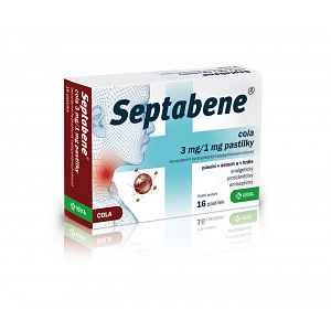Septabene cola 3 mg/1 mg 16 pastilek