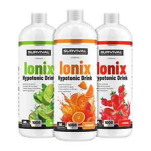 Survival Ionix Hypotonic Drink 1000 ml 2+1 ZDARMA lesní plody  + citron + višeň
