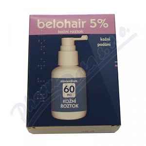 Belohair 5 % dermální roztok 1 x 60 ml